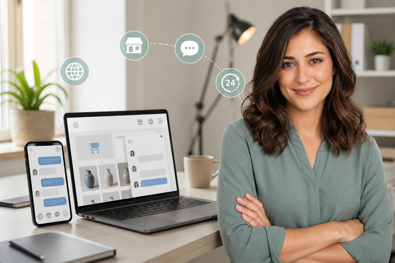 Strengthen digital presence with a website or app that talks to your users